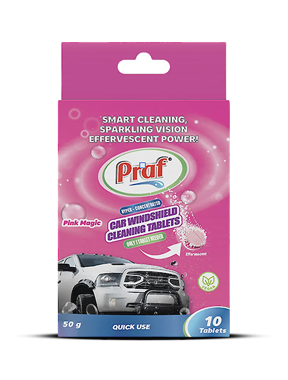 Car Windshield Cleaning Tablets Pink Magic