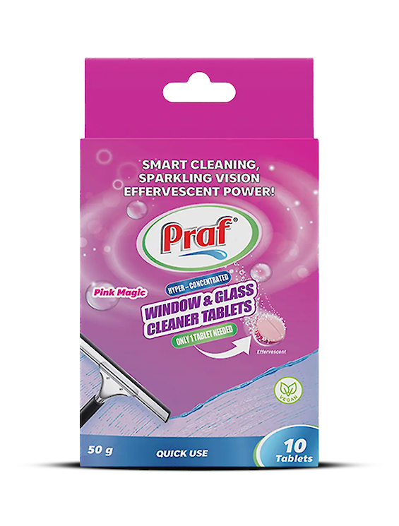 Window & Glass Cleaner Tablets Pink Magic